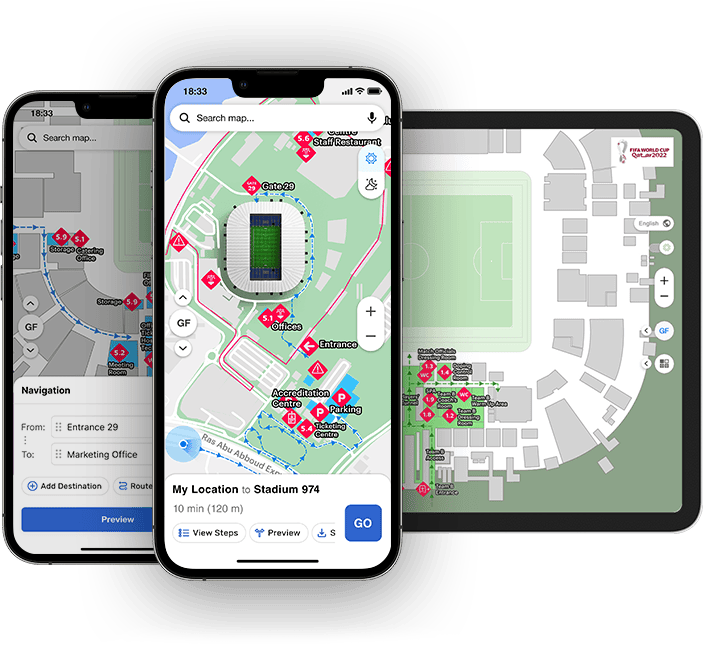 Mapsted Stadium Navigation – Hardware‑Free Indoor Mapping